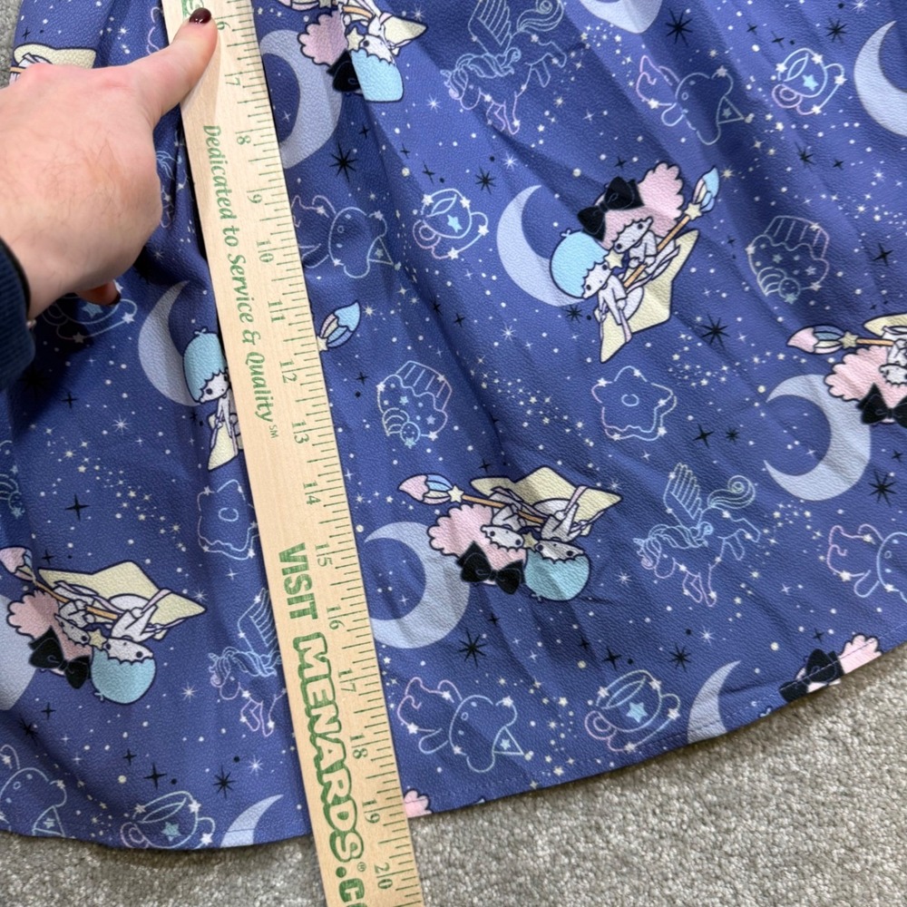 Little Twin Stars Celestial Night Suspender‎ Skirt Sanrio Purple Kiki Lala XS - Picture 14 of 14
